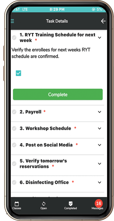 Taks Items to Managers